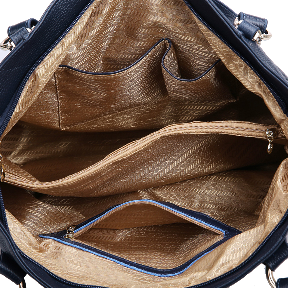 Large Leather Handbags With Zip