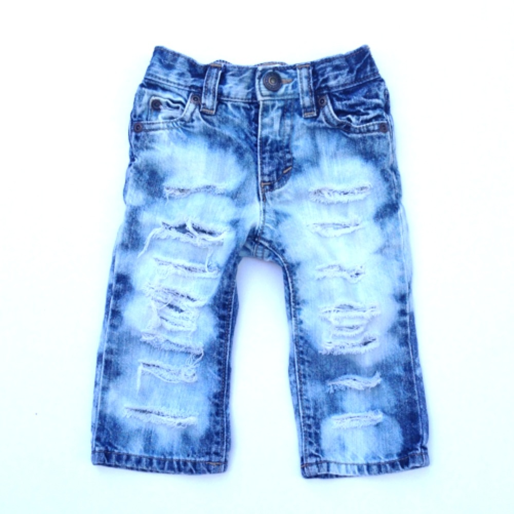 kids destroyed jeans