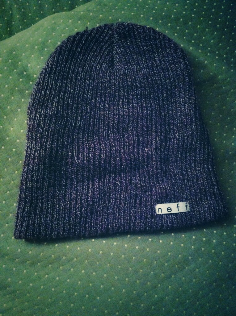 purple neff beanie