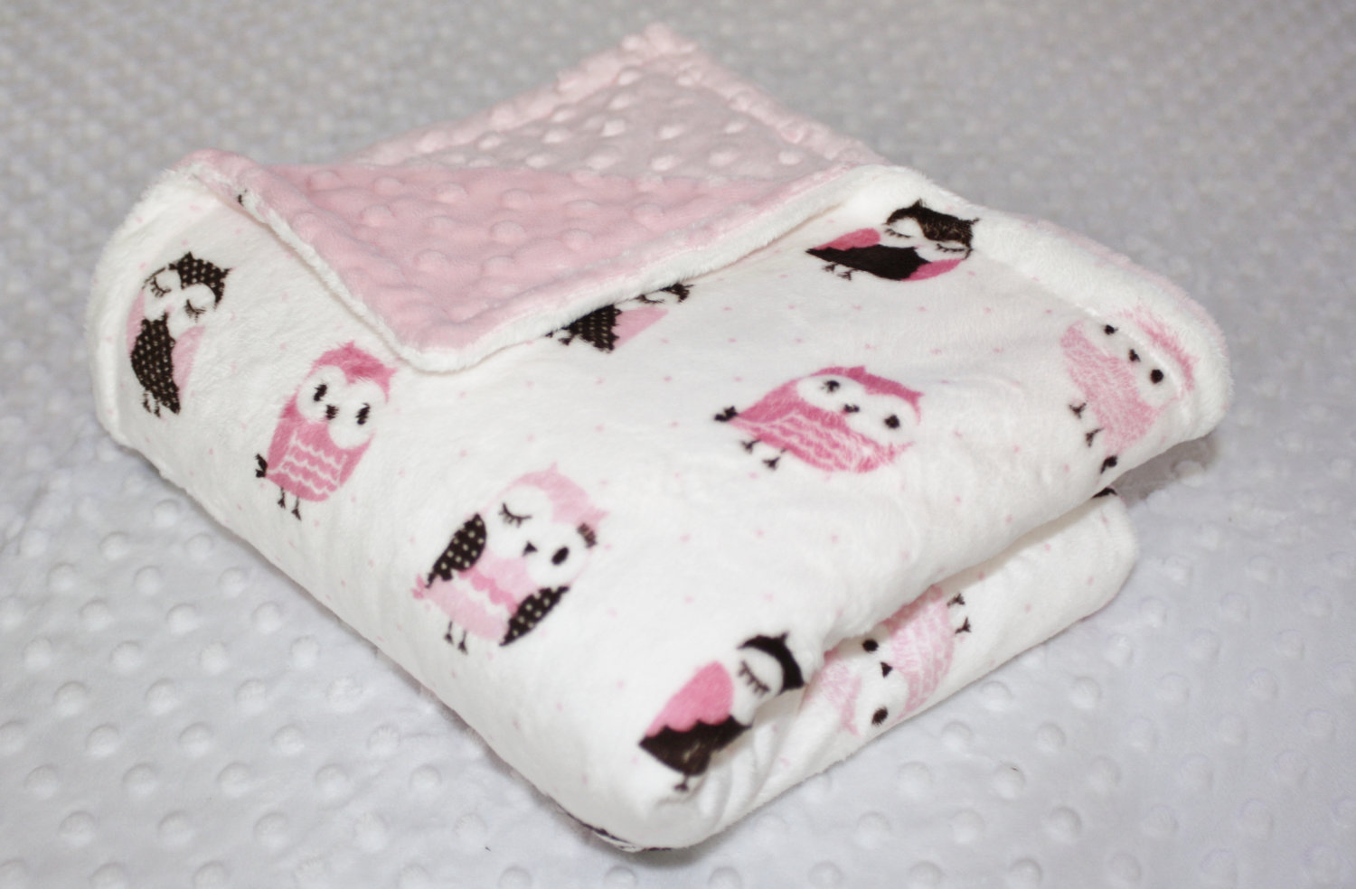 pink minky blanket