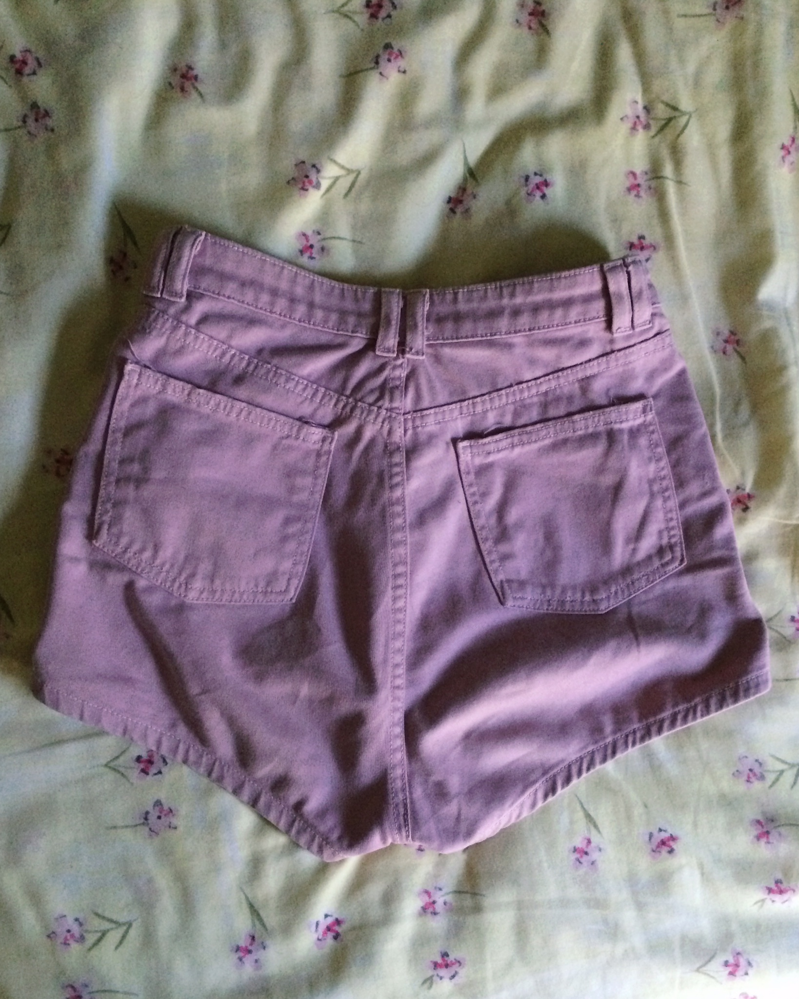 lavender high waisted shorts