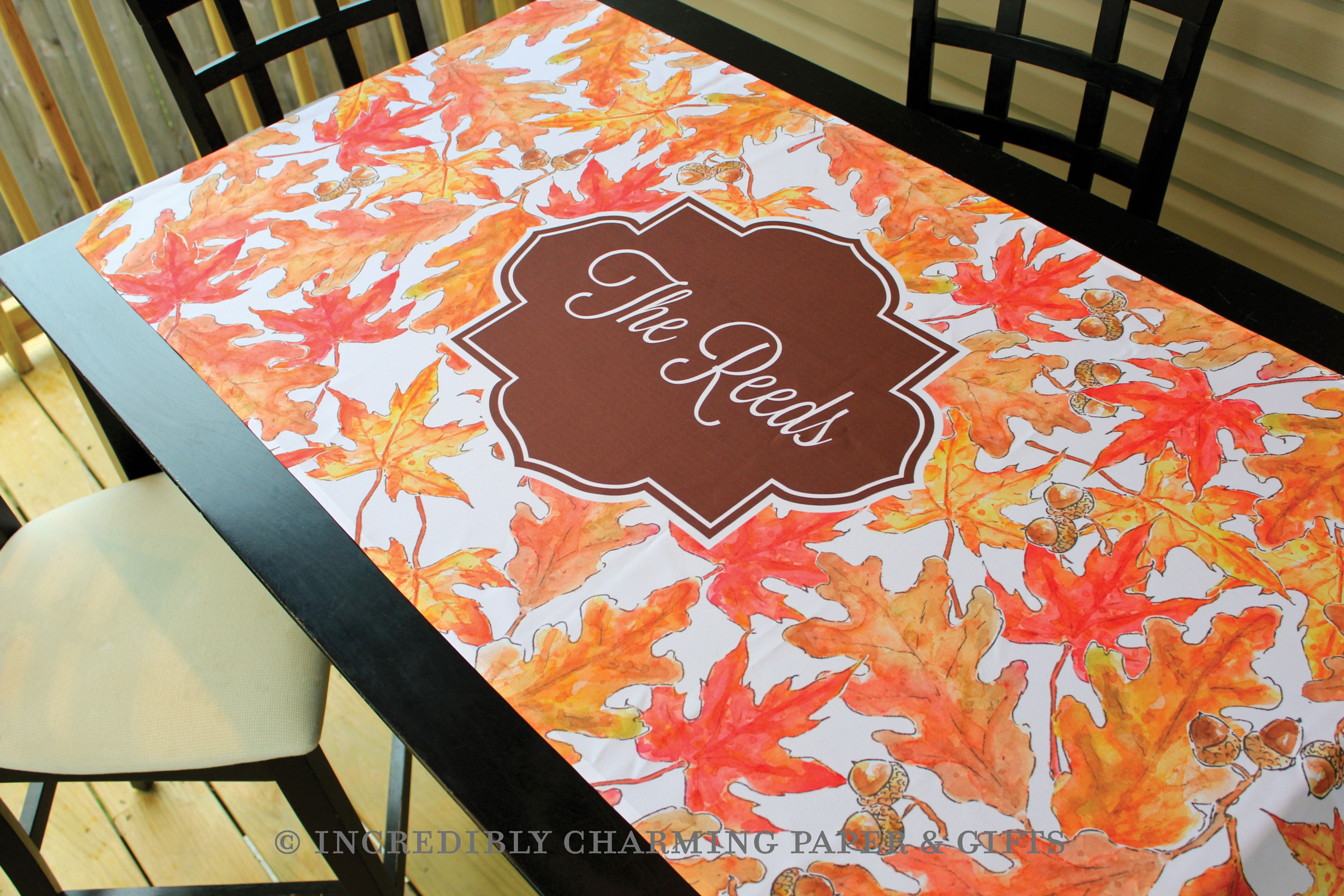 table runner personalized table
