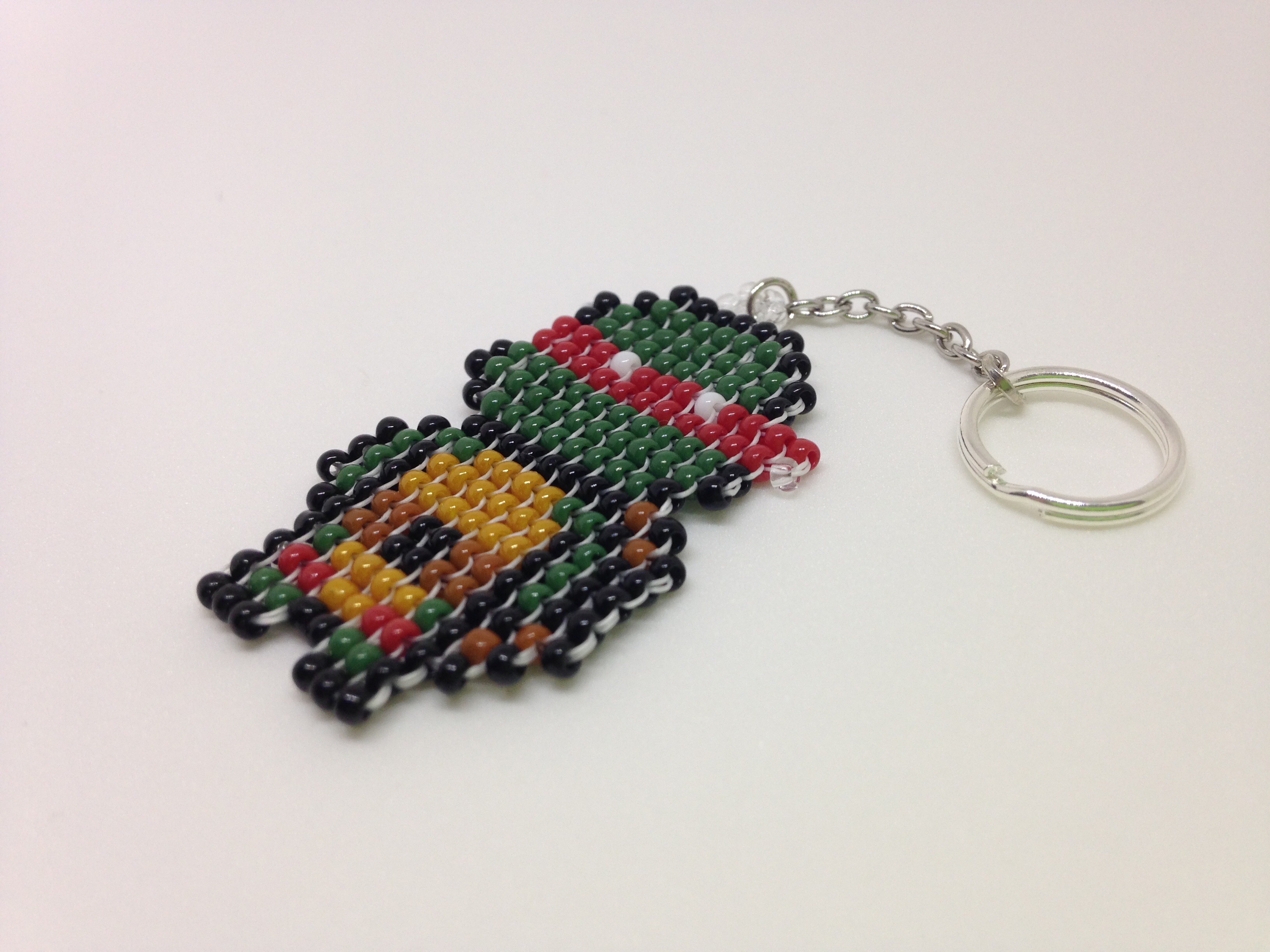 turtle bead keychain