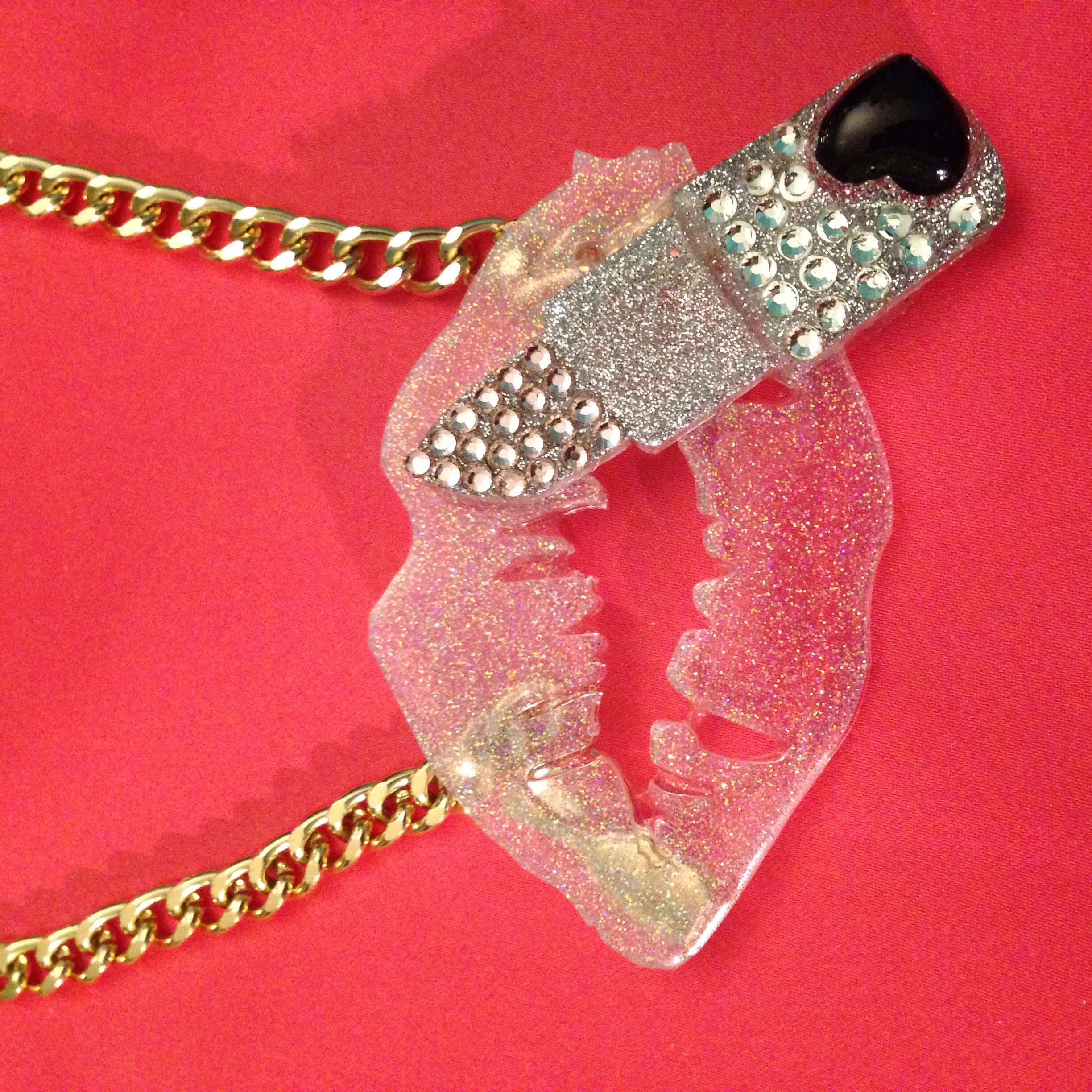 Lipstick necklace · Love Extra Attention · Online Store Powered by Storenvy