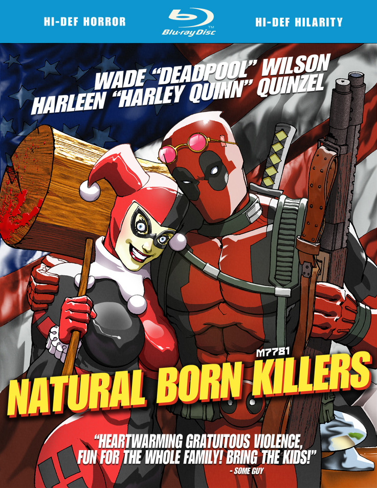 Deadpool And Harley Quinn Natural Born Killers M7781 Print