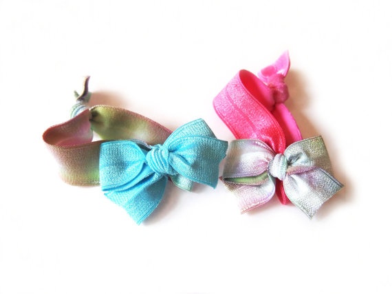 Summer Paradise Hand Dyed Tie Dye Hair Ties Set 2pcs Sold By