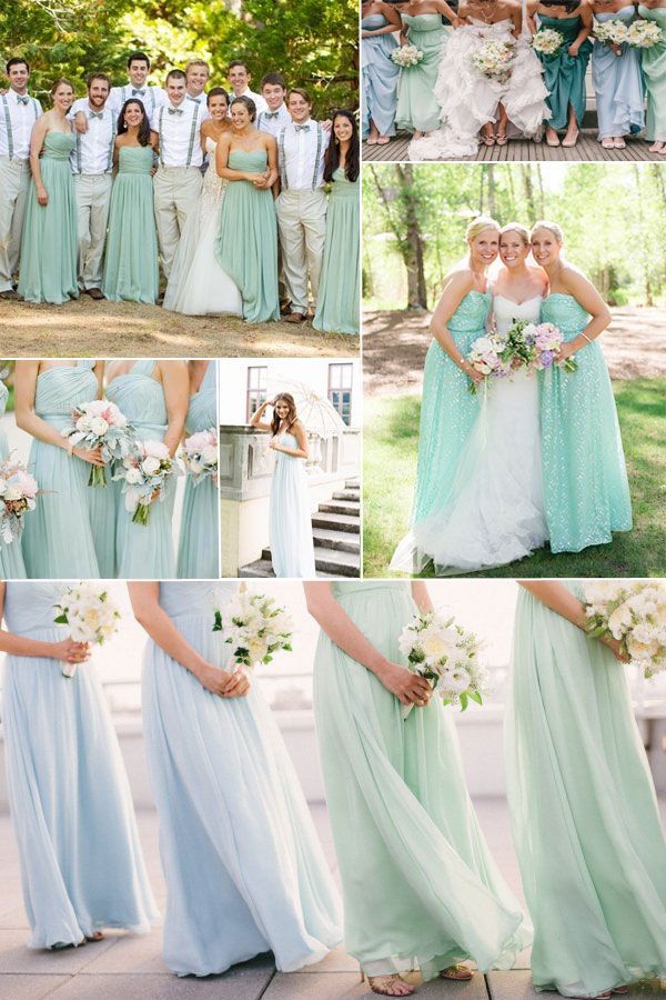 Baby Green Bridesmaid Dresses