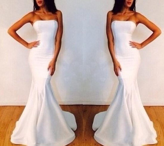 Simple Sheath Prom Dresses