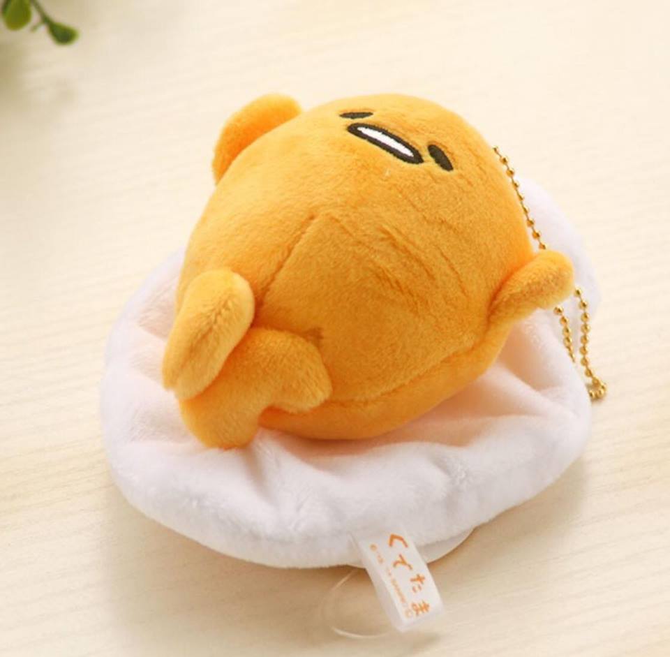 gudetama plush keychain
