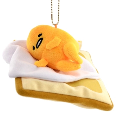 gudetama plush keychain