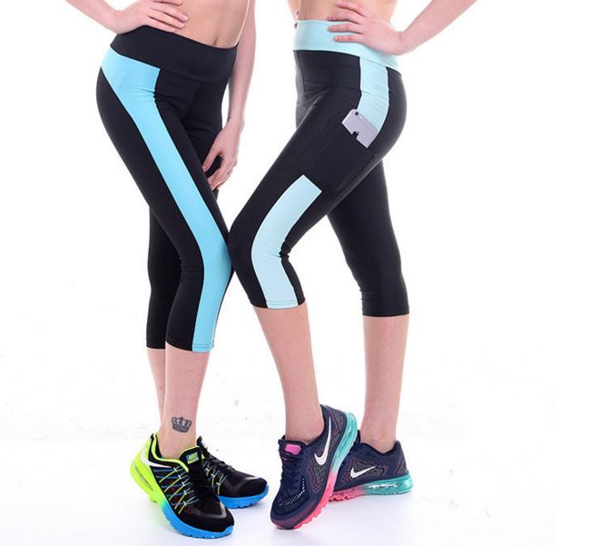 light blue capri pants