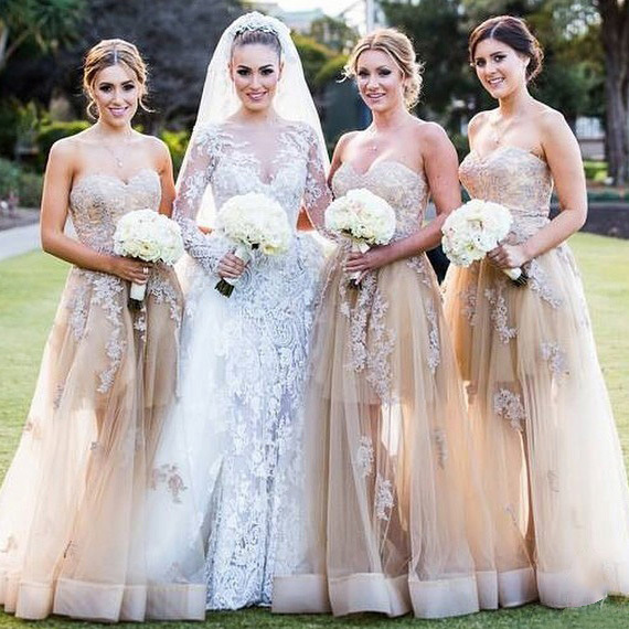 puffy bridesmaid dresses