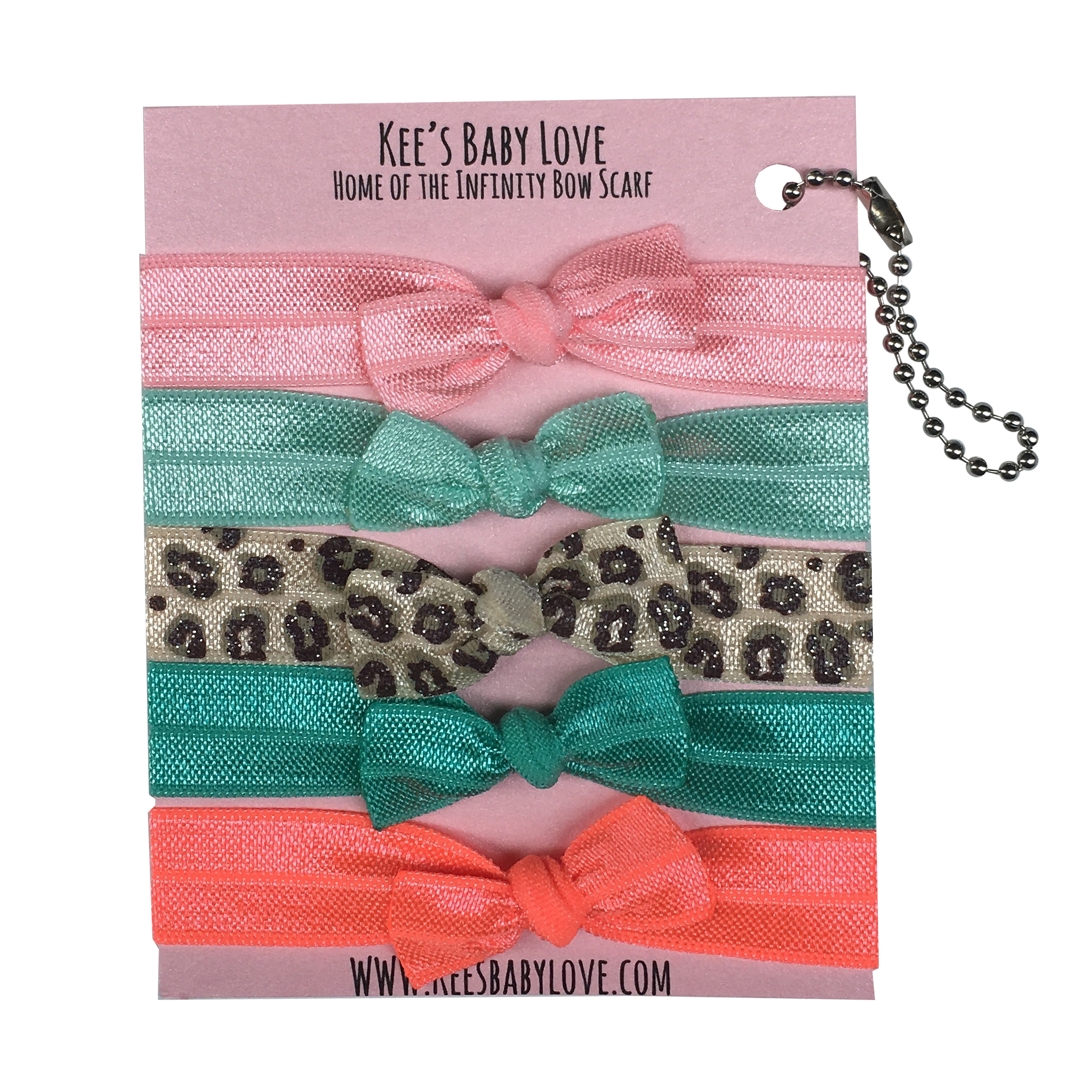 Leo Bow Hair Tie Set Of 5 Kee S Baby Love Online Store Powered