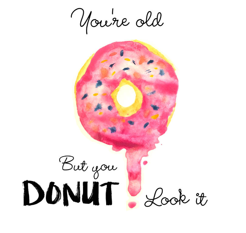 Naughty Donut Birthday Card on Storenvy