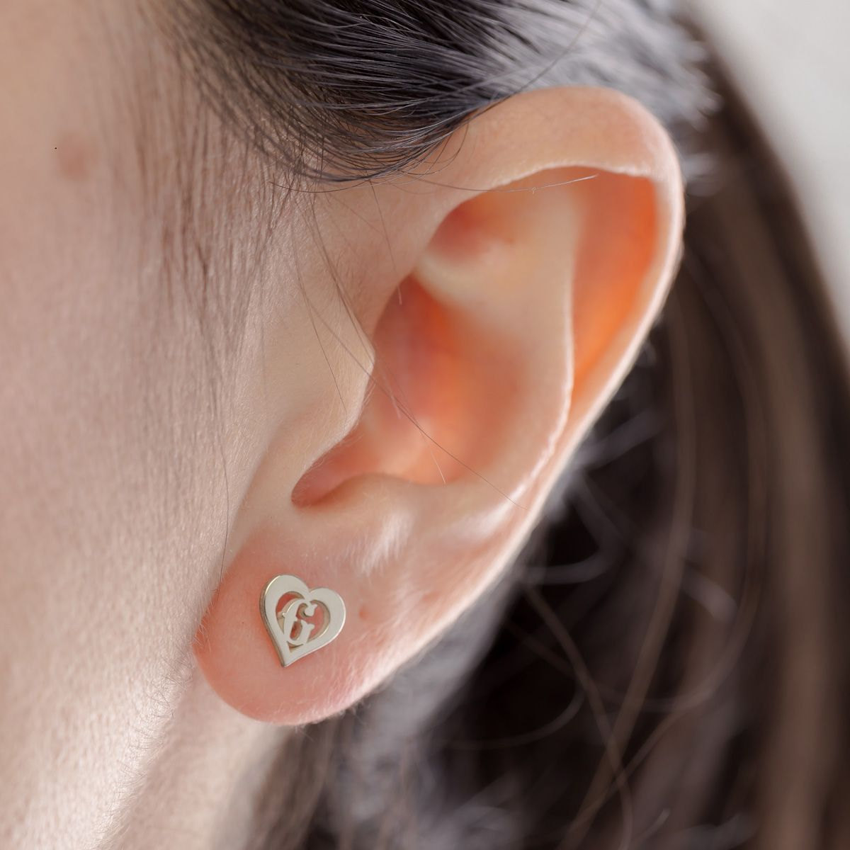 a letter earrings