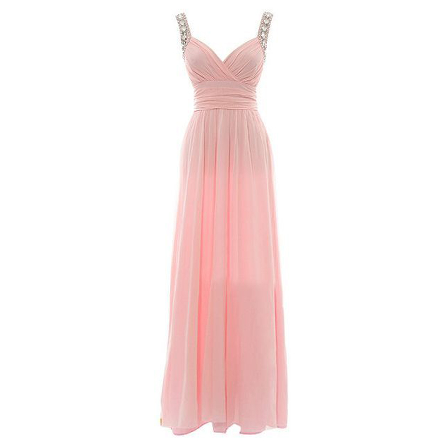 Petal pink long dress Outlet