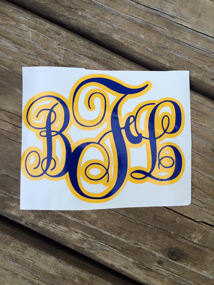 2 color monogram perfect