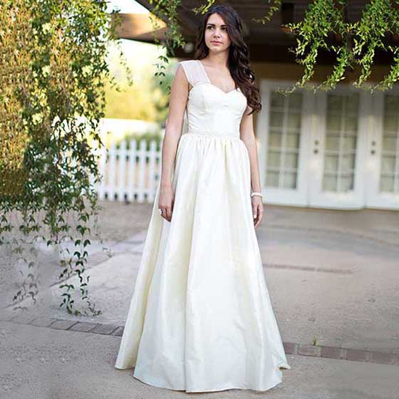 Vintage Taffeta Wedding Dress