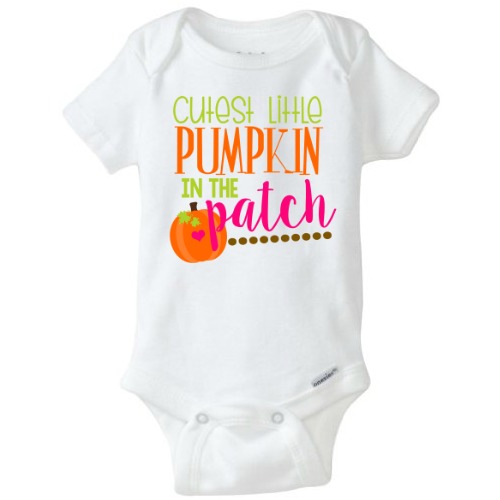 cutest pumpkin in the patch onesie