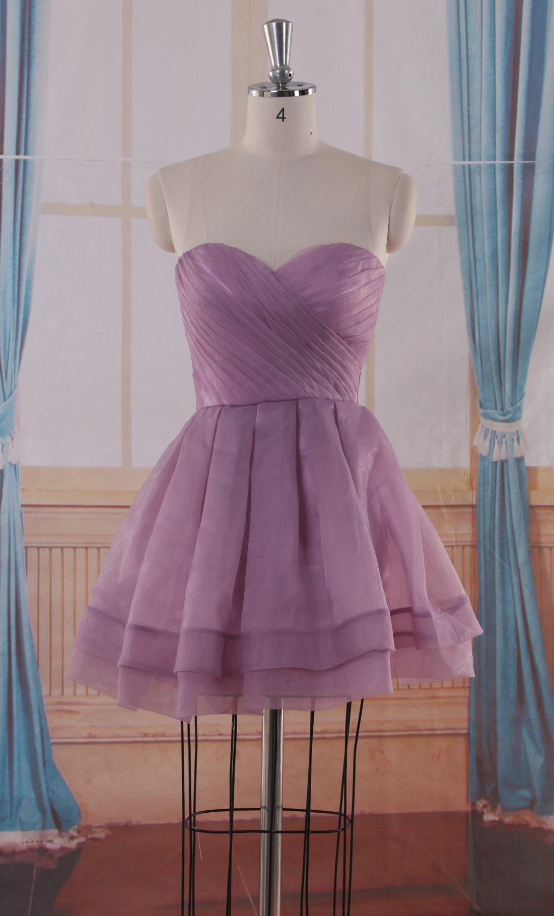 organza bridesmaid dress