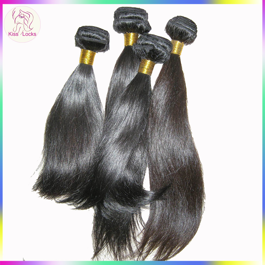 Premium Virgin Straight Filipino Hair Weave 4 Bundles Deal Raw