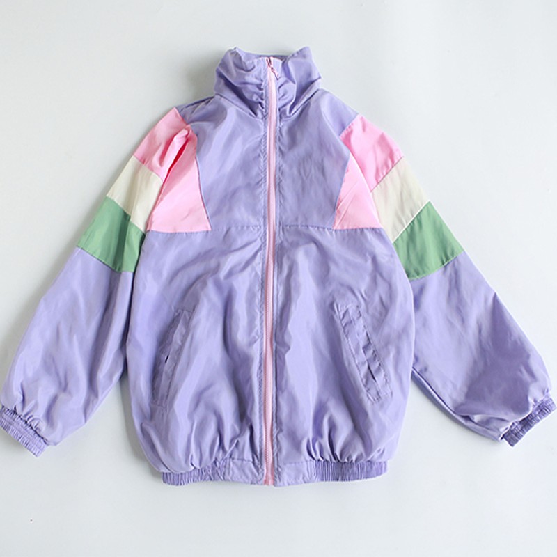 adidas pastel coat windbreaker