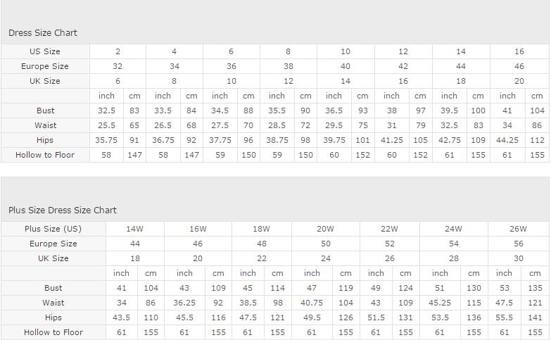 us size dresses
