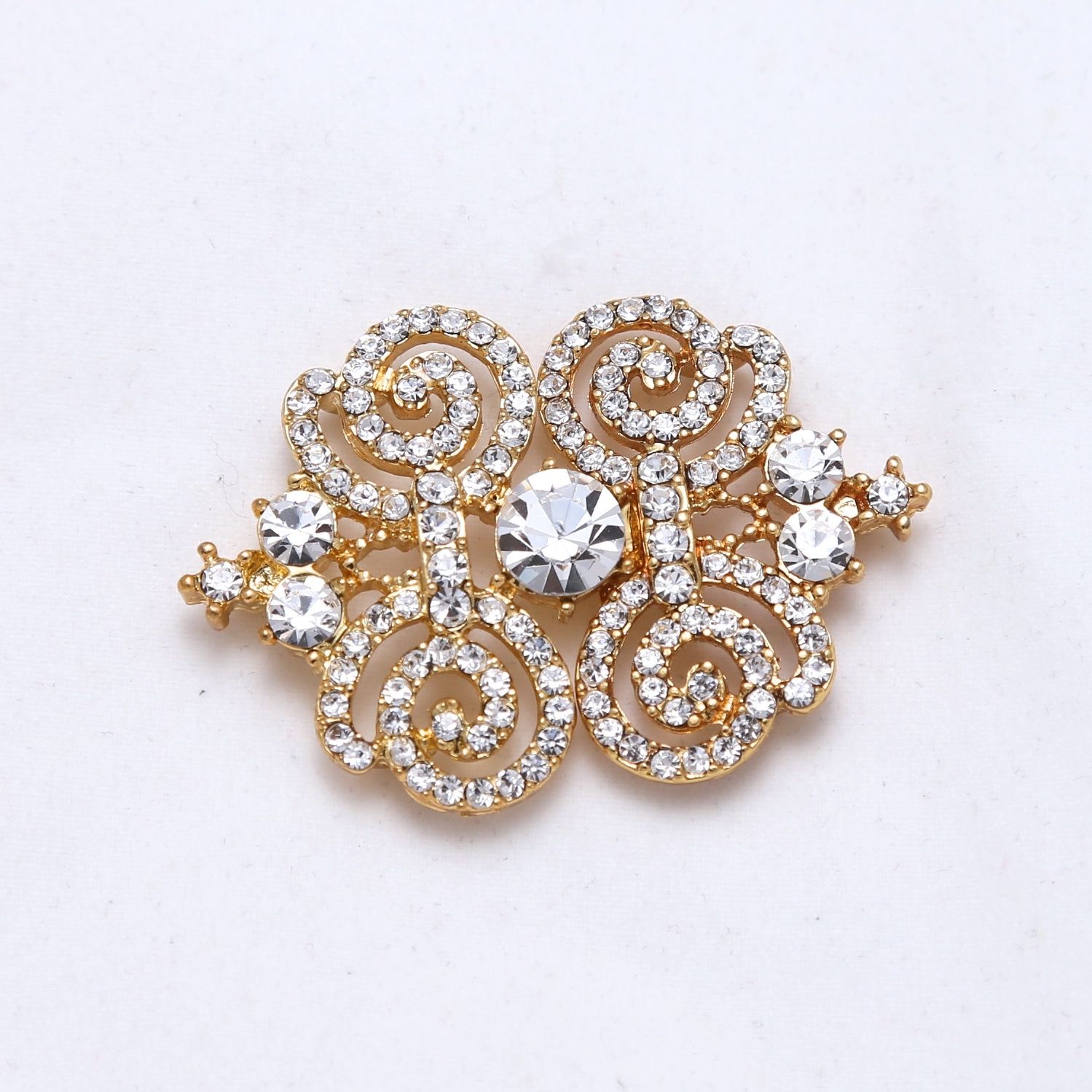 Crystal button Vintage rhinestone crystal clasp Wedding dress sweater