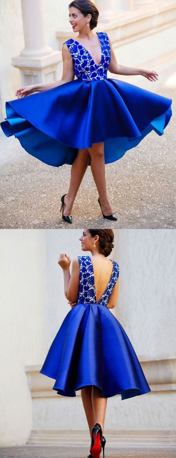 Royal Blue Sweet 16 Dresses Short
