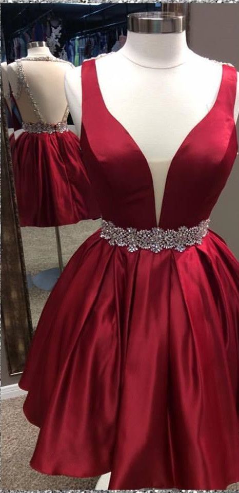 Maroon Cocktail Dress