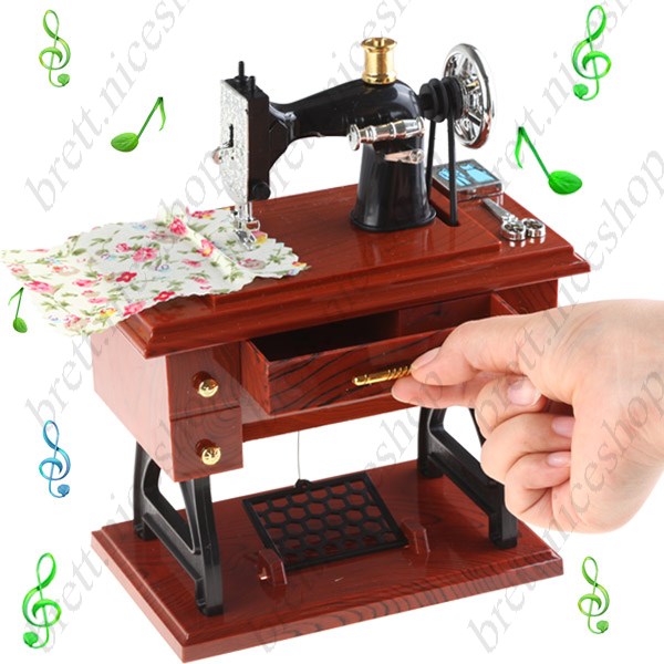 Vintage Mini Treadle Sewing Machine Design Mechanical Music Box Awesome Sewing Machine Music Box Vintage Mini Treadle Sewing Machine Design Mechanical Music Box Awesome Sewing Machine Music Box