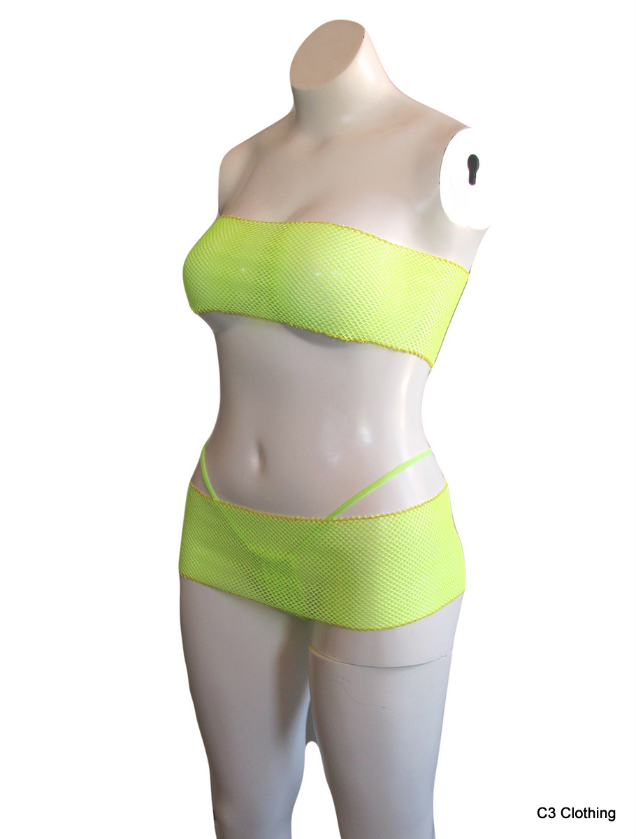 fishnet tube top