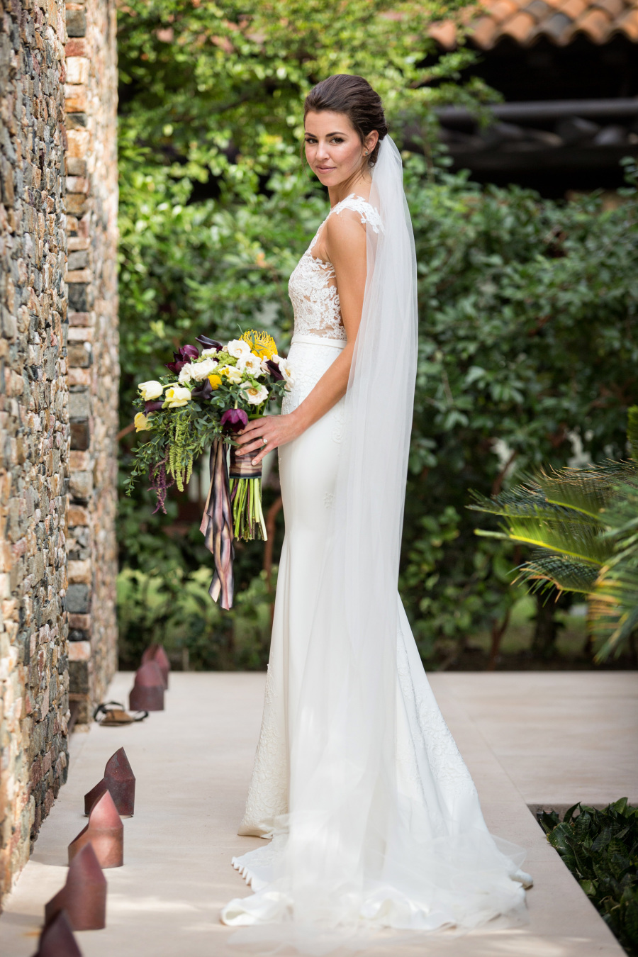 Sheath Sheer Lace Top Mermaid Lace Sexy Wedding Dress,Long ...