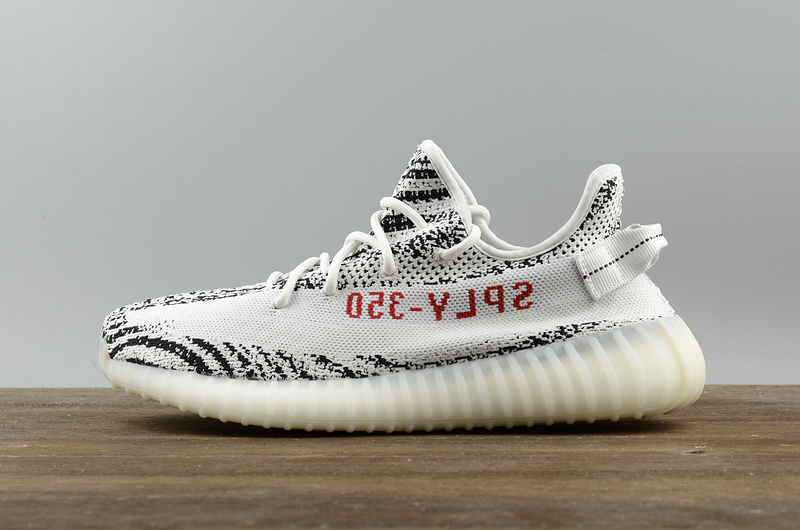 PK GOD Adidas yeezy boost sply350 v2 zebra with yellow sole