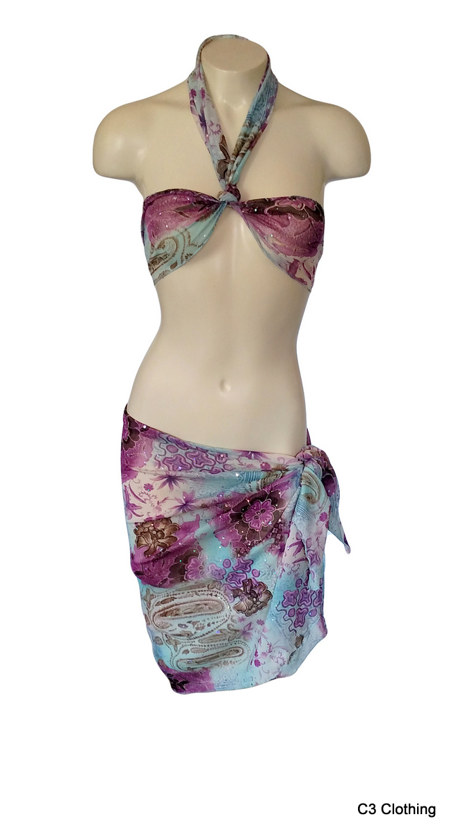 sequin sarong skirt