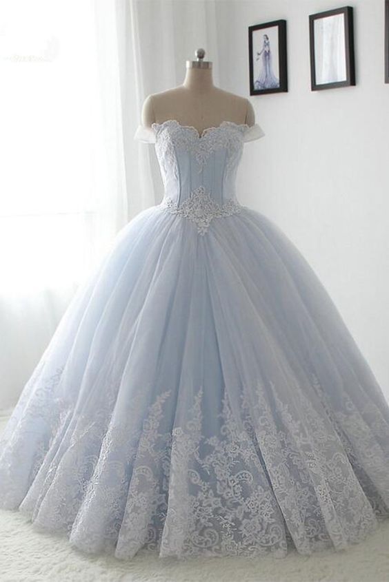 modern ball gown