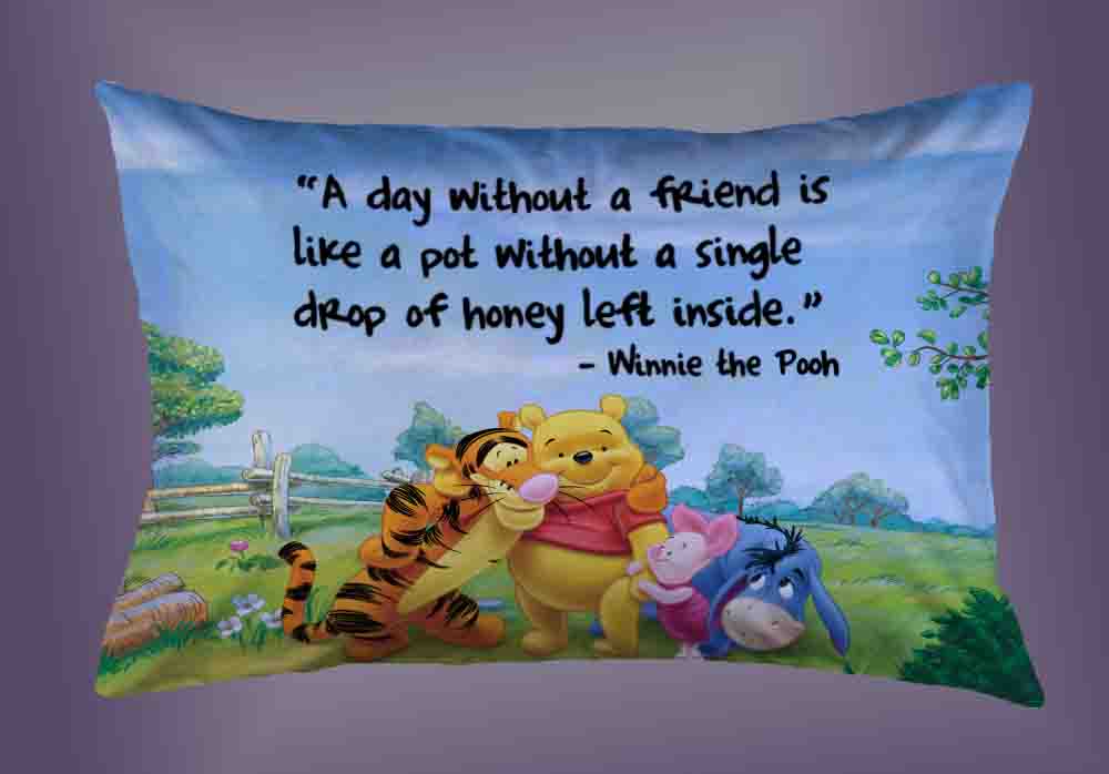 Disney Winnie The Pooh And Friend Quote Custom Pillow Case Limited