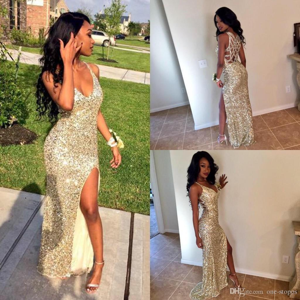 Sexy Prom Dresses Gold
