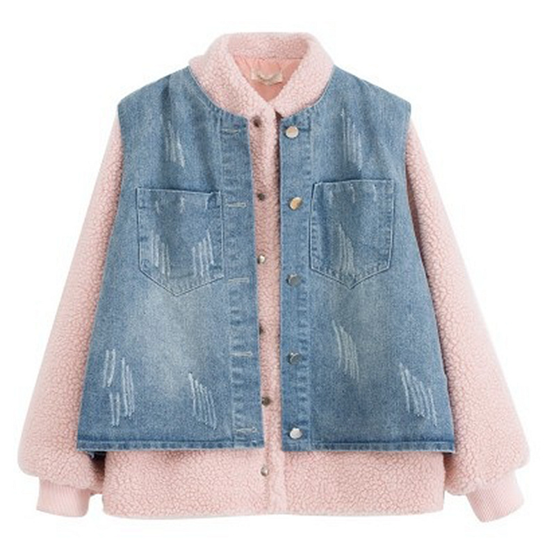 fluffy jean jacket