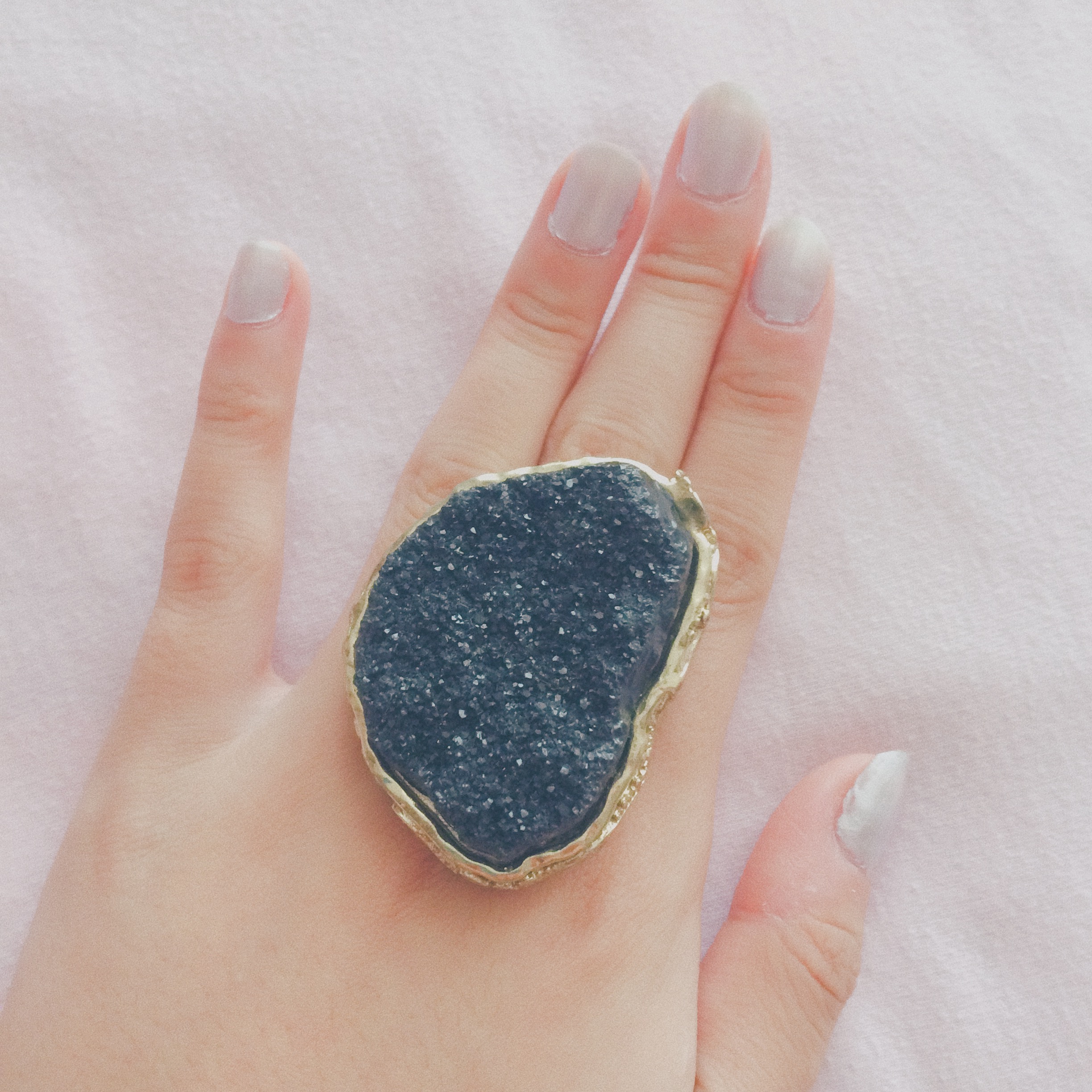 Black Geode Ring Sold By Badmilk On Storenvy