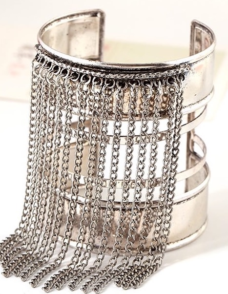 fringe cuff bracelet