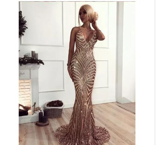 metallic prom dresses 2018