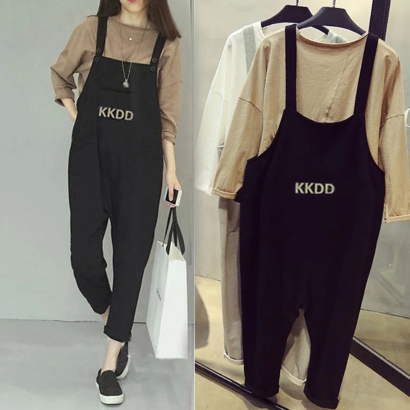black comfy overalls