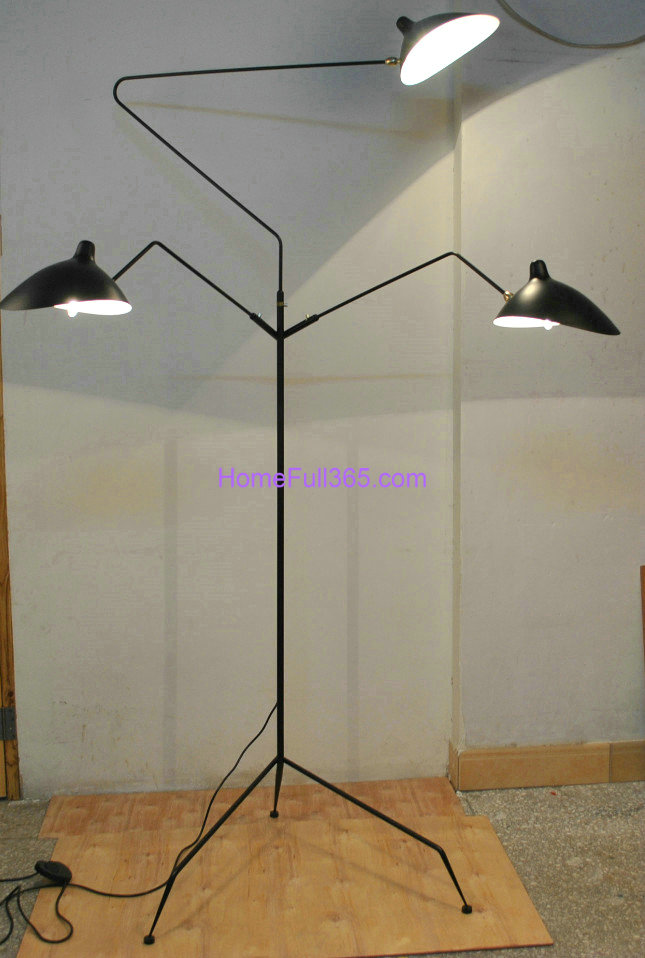 Serge Mouille Style Three Arm Floor Lamp Homefull365 Online
