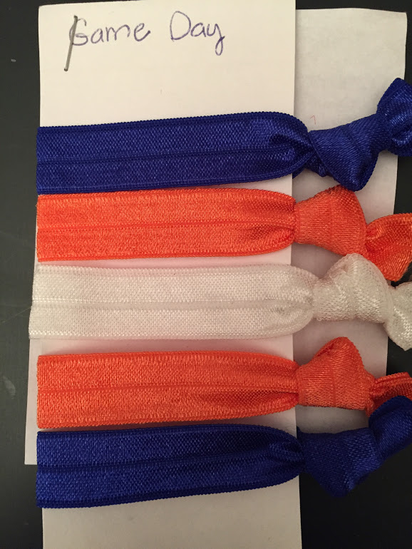 Set Of Game Day Hair Ties On Storenvy