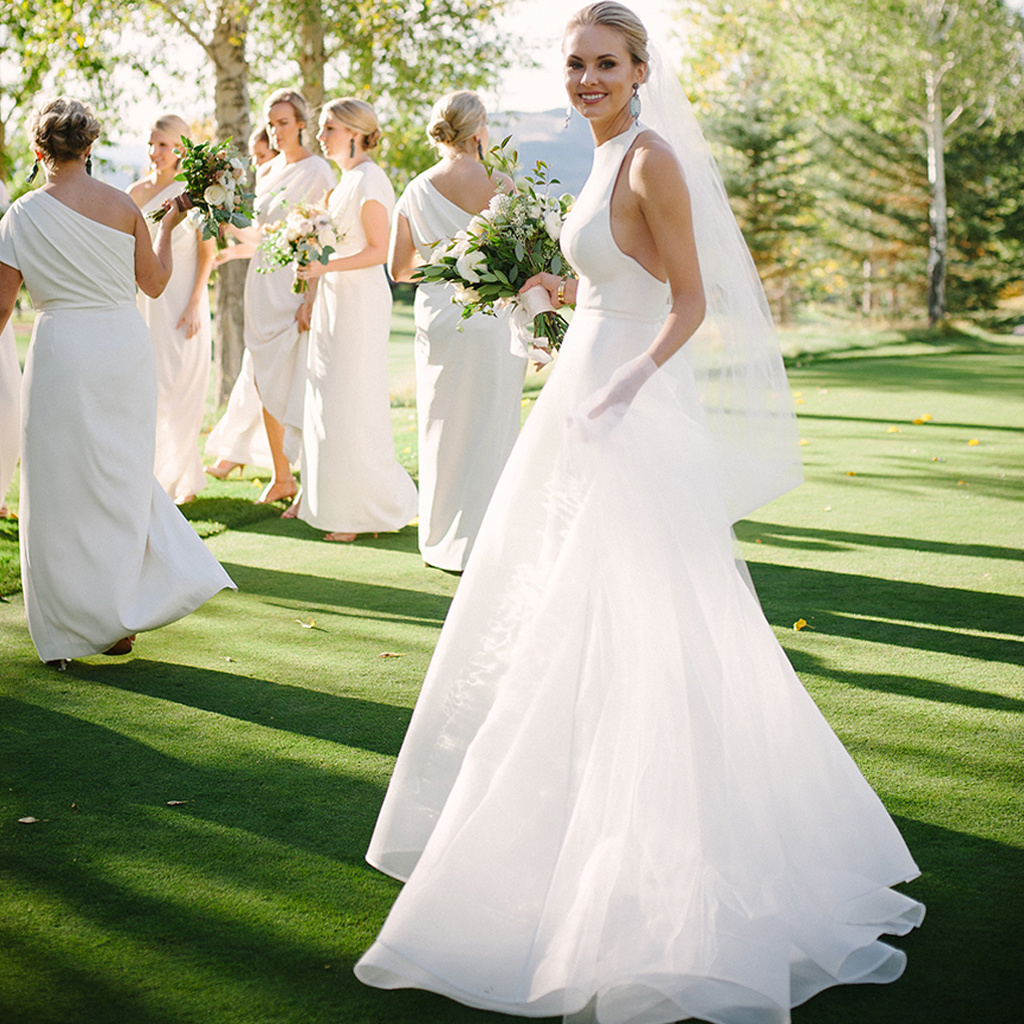 Sexy Satin Bridesmaid Dress