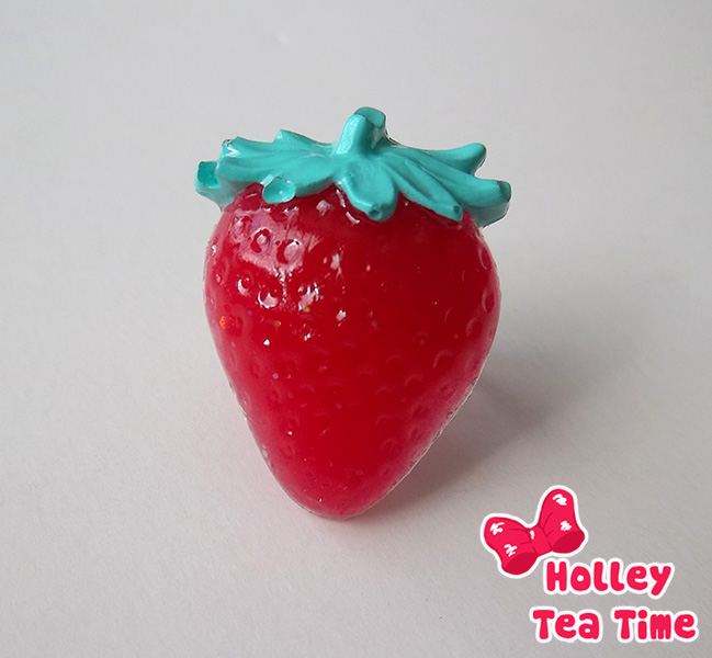 Strawberry angel doily rings yumekawaii lolita kawaii
