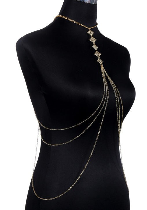 chain harness bralette