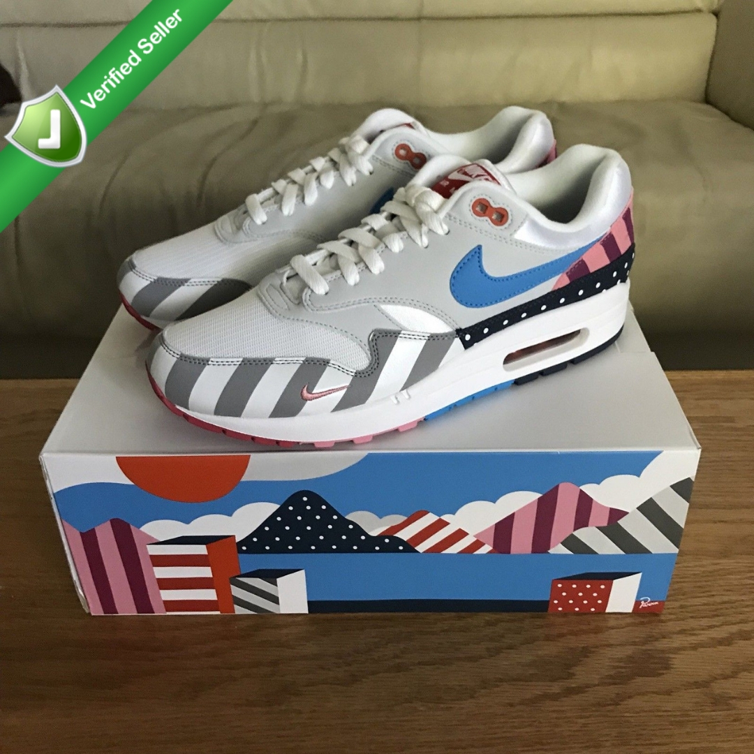 Parra x Nike Air Max 1 White Pure Platinum (AT3057100) on Parra x Nike Air Max 1 WhitePure Platinum For Sale