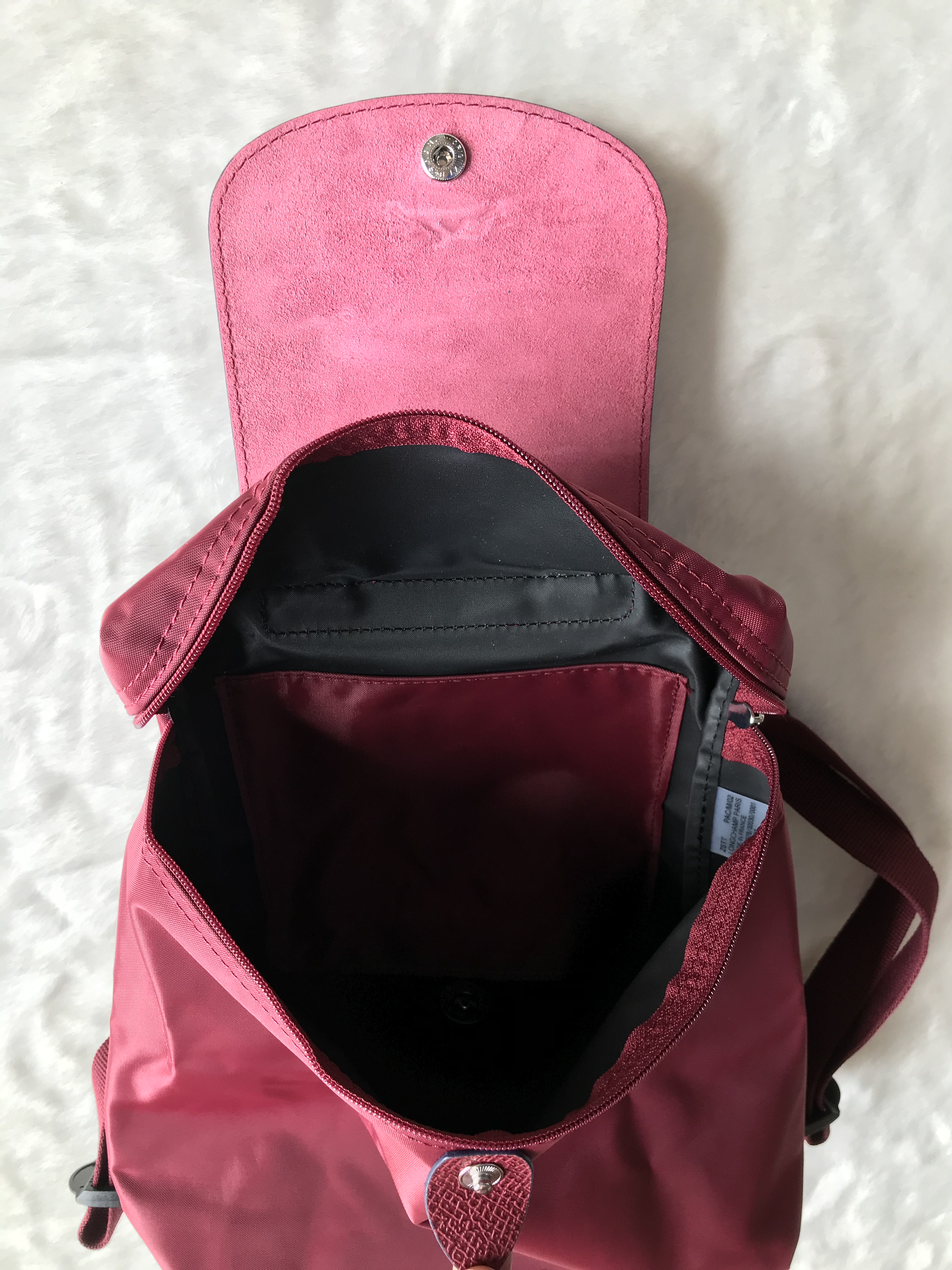 longchamp le pliage garnet red